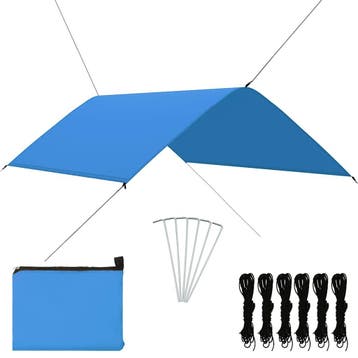 vidaXL Afdekzeil 3x2 m blauw, Verzenden, Nieuw
