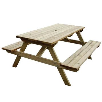 Picknicktafel | Hout (FSC) | Tafelblad 1500x695mm |, Verzenden, Nieuw in verpakking