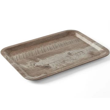 Dienblad | Melamine | Houtlook | Antislip | Stapelbaar |, Verzenden, Nieuw in verpakking