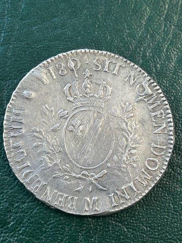 France. Louis XVI (1774-1792). Ecu 1780-M, Toulouse (Sans, Postzegels en Munten