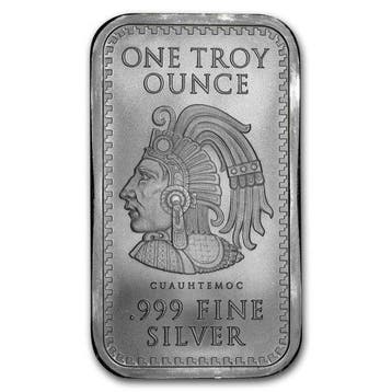 1 Troy Ounce - Argent .999 - 1 oz Aztec Calendar 999 Fine, Timbres & Monnaies