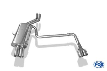 FOX einddemper li./re. 4x76mm Typ13, geschikt voor BMW E46 |, Verzenden