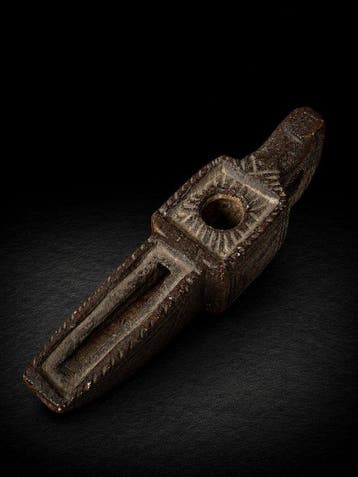 Byzantijns/Islamitisch Brons Lamp - 18 cm - LUCERNÆ, Antiek en Kunst