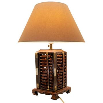 Lampe de table en telramen - Bois - Chine - Fin du XXe