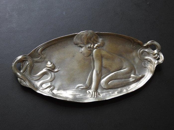 WMF - Schaal - Tin, Antiquités & Art, Art | Objets design
