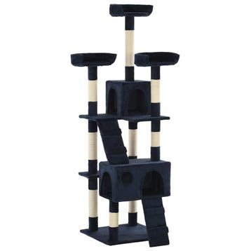 vidaXL Kattenkrabpaal met sisal krabpalen 170 cm blauw, Verzenden, Nieuw