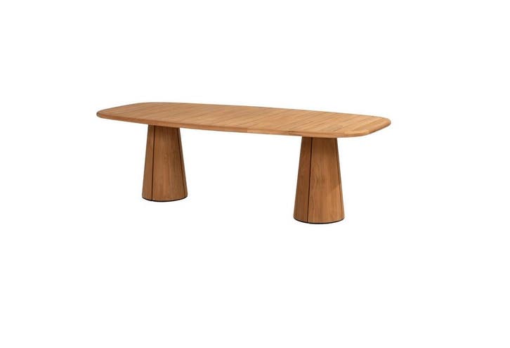 Taste by 4 Seasons Capri teak tuintafel barrel met blad, Jardin & Terrasse, Ensembles de jardin