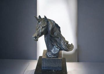 Casasola - sculptuur, Unicorno - 17 cm - Marmer, Peltro, Antiek en Kunst