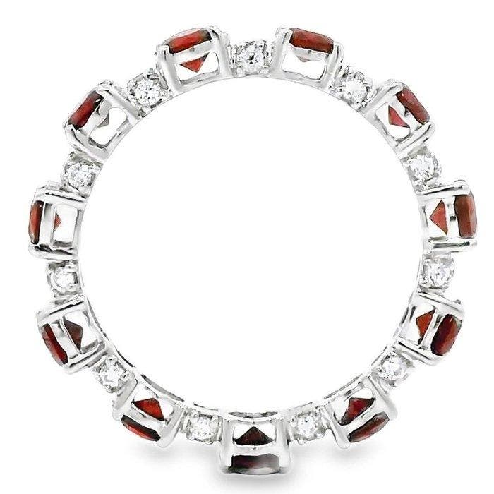 Bague Platine - 2.30ct. tw. Rubis - Diamant - Bague, Bijoux, Sacs & Beauté, Bagues