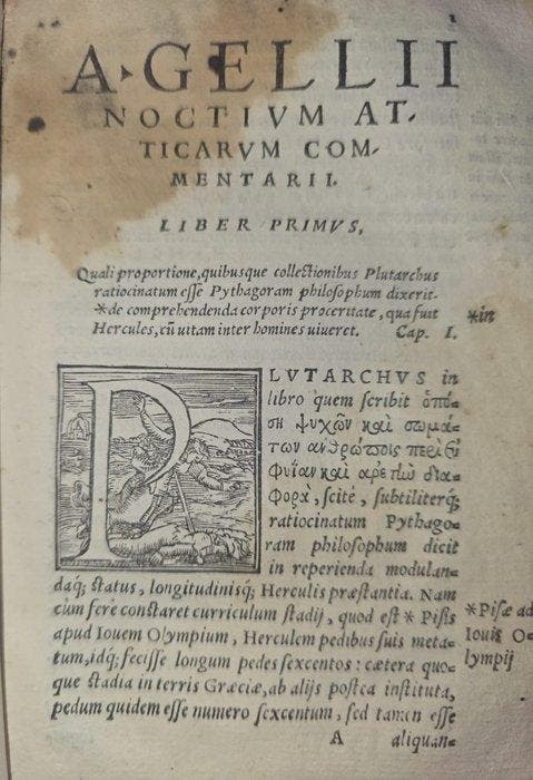 Aulo Gellio - 1556 AULUS GELLIUS - Noctes Atticae - Famous, Antiquités & Art, Antiquités | Livres & Manuscrits