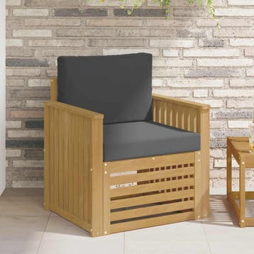 vidaXL Buiten bank set Polyester Wit, Verzenden, Nieuw