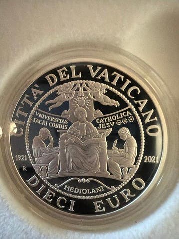 Vatican. 10 Euro 2021 Sacro Cuore Proof (Sans prix de