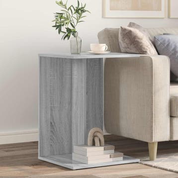 vidaXL Bijzettafel Grijs Sonoma 45 x 40 x 62,5 cm Bewerkt, Verzenden