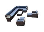 Veiling - Loungeset incl. kussens 12-delig, Tuin en Terras, Nieuw