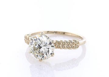 Zonder minimumprijs - Ring - 14 karaat Geel goud - 1.74ct.
