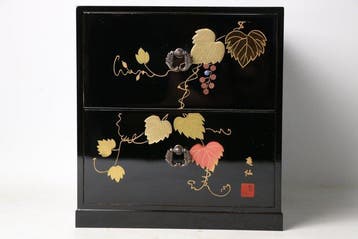 Ladekast - Hout - Japan - Gouden druiventak maki-e (Zonder