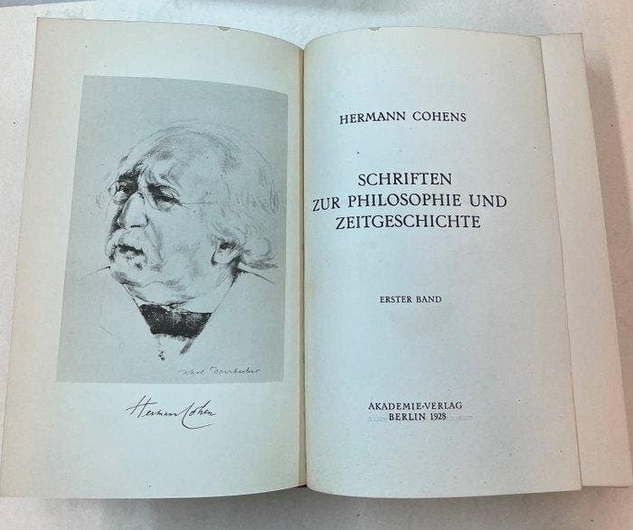 Hermann Cohen - Schriften zur Philosophie und Zeitgeschichte, Antiquités & Art, Antiquités | Livres & Manuscrits