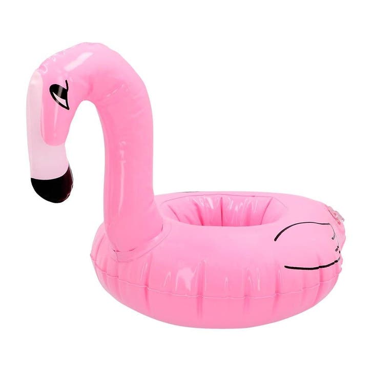 Flamingo Bekerhouder Opblaasbaar 18cm, Hobby en Vrije tijd, Feestartikelen, Nieuw, Verzenden
