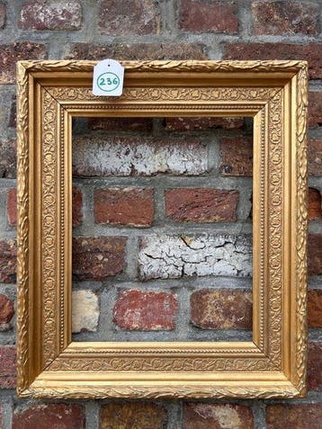Lijst - 236. Antieke goud vergulde schilderijlijst. Voor