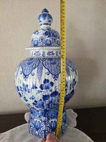 De Porceleyne Fles, Delft - Vase avec couvercle - Faïence de, Antiek en Kunst
