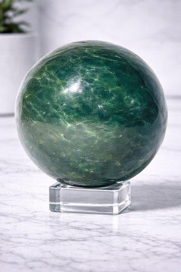 Sphère exceptionnelle en jade néphrite – Pierre naturelle, Collections, Minéraux & Fossiles