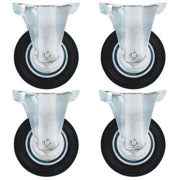 vidaXL Vaste wielen 4 st 100 mm, Verzenden