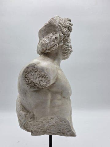 sculptuur, Busto di Asclepio - 41 cm - Marmerpoeder