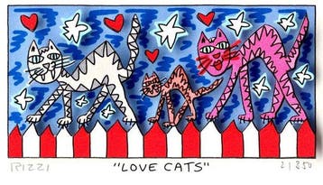 James Rizzi (1950-2011) - Love Cats