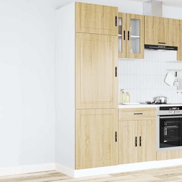 vidaXL Keukenkast Porto bewerkt hout sonoma eikenkleurig, Verzenden