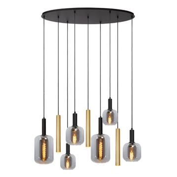 Hanglamp Lucide JOANET -  - 6xE27 - Messing, Verzenden, Nieuw
