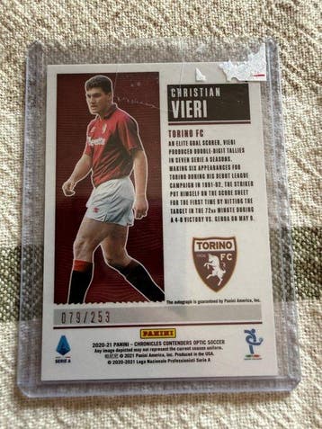 2020/21 Panini Chronicles Contenders Optic Christian Vieri, Nieuw
