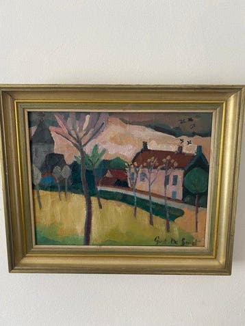 Gustave De Smet ( 1877 - 1943 ) - Zicht op Deurle, Antiek en Kunst