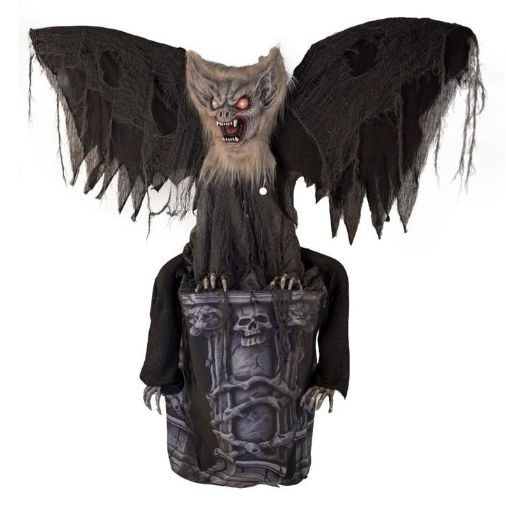 Halloween Decoratie Geanimeerde Waterspuwervleermuis 146 Cm, Kinderen en Baby's, Speelgoed | Poppen
