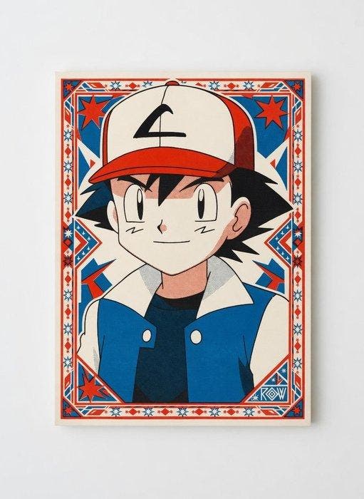 AMBER ROW - Ash Ketchum - Version Iconique - Tirage unique, Games en Spelcomputers, Spelcomputers | Overige Accessoires