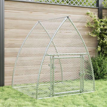 vidaXL Konijnenhok 105x100x120 cm gegalvaniseerd staal, Verzenden