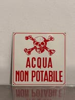 Zeldzaam Italiaans industrieel veiligheidsbord “Niet