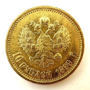 Rusland. Nicholas II. 10 Roubles 1899