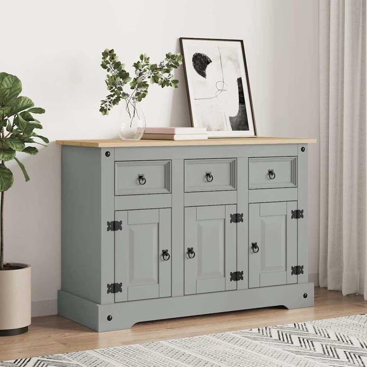 vidaXL Dressoir Corona 112x43x78 cm massief Mexicaans, Huis en Inrichting, Kasten | Dressoirs, Nieuw, Verzenden