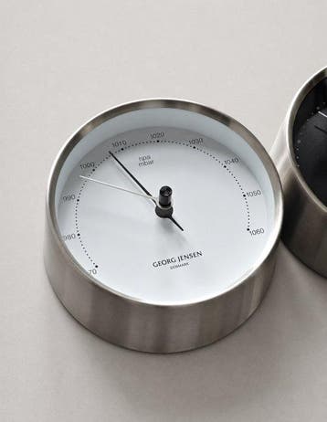 Georg Jensen - Barograaf - Staal, Glas
