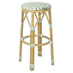 Barkrukken | Rotan/Aluminium | Lichtgroen | Houtlook Frame, Verzenden, Nieuw in verpakking