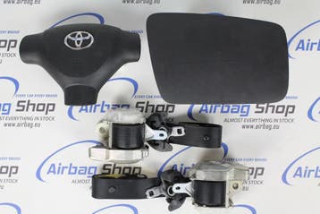 Airbag set – Paneel set zwart Toyota Aygo (2005 – 2014), Gebruikt, Toyota