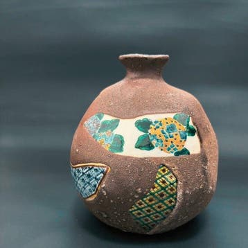 Kyushi Kiln () - Yoshihiro Yamaguchi - Eenbloemige vaas