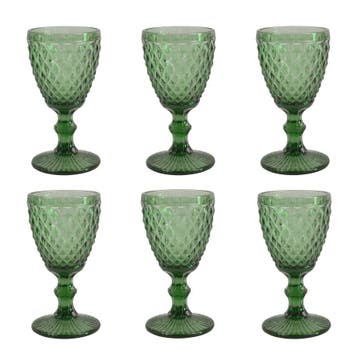 Médard de Noblat Diamond Wijnglas 20 cl Groen — nieuw, Verzenden