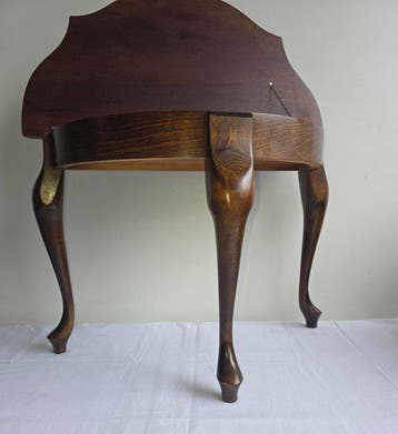 Table - Noyer - Table console extensible, Antiquités & Art