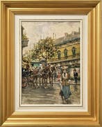 Carlo Brancaccio (1861-1920) - Boulevard di Parigi, Antiek en Kunst