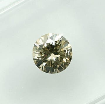 1 pcs Diamant (Couleur naturelle) - 0.45 ct - Rond - Fancy, Nieuw