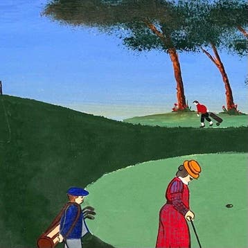 Claude-Henri Mallet (1930) - Scène de golf – Putter 3 (Vendu