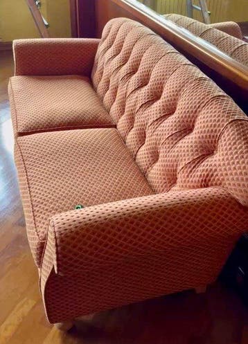 Sofa (2) - Textiel - Paar vintage sofas, Maison & Meubles