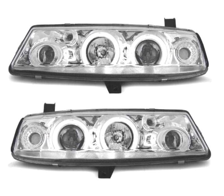 PHARES POUR OPEL CALIBRA 90-98 ANGEL EYES FOND CHROMÉ, Autos : Pièces & Accessoires, Éclairage, Envoi