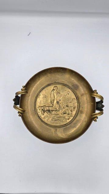Émile Louis Picault - Tazza - Brons - Bronzen beker Rachel